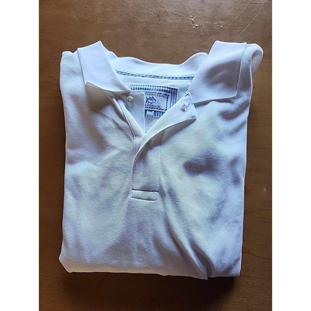 Southern Tide Shirt Mens XXL Polo Skipjack White Casual Outdoors Travel